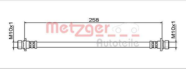 Metzger 4111942 Bremsschlauch