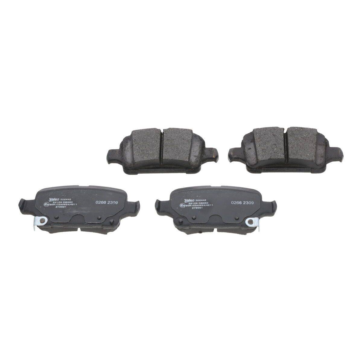Valeo 302442 Bremsbelagsatz, Scheibenbremse