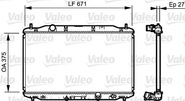 Valeo 735242 Kühler, Motorkühlung