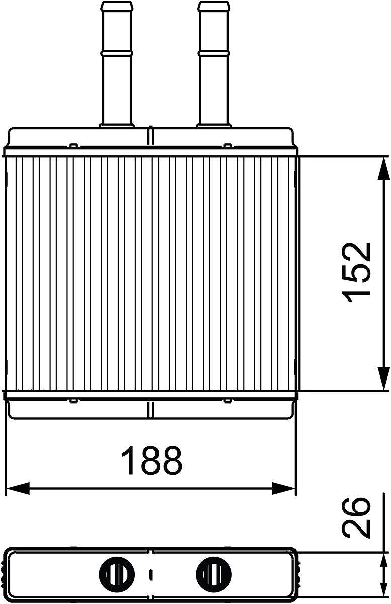 Valeo 812442 Wärmetauscher, Innenraumheizung