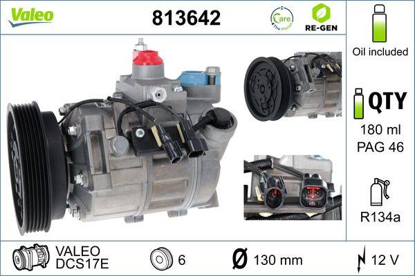Valeo 813642 Kompressor, Klimaanlage