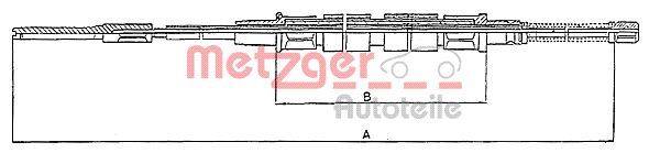 Metzger 10.743 Seilzug, Feststellbremse