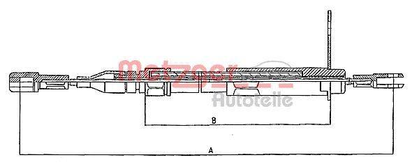 Metzger 10.943 Seilzug, Feststellbremse