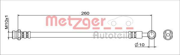 Metzger 4111743 Bremsschlauch