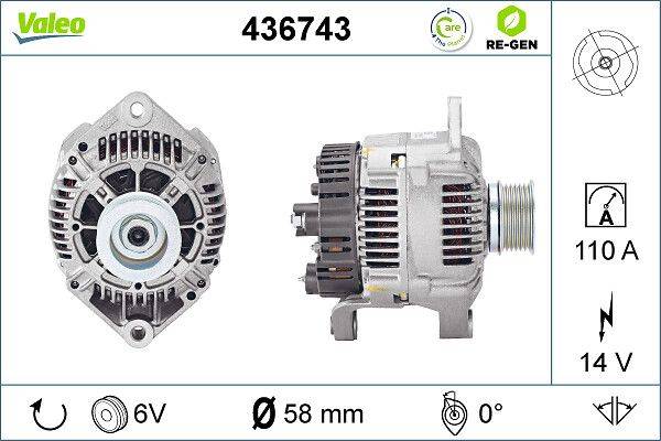Valeo 436743 Generator