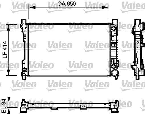 Valeo 732743 Kühler, Motorkühlung