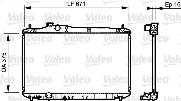 Valeo 735243 Kühler, Motorkühlung