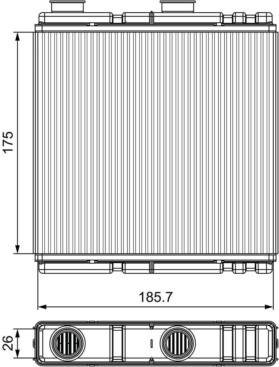 Valeo 811543 Wärmetauscher, Innenraumheizung