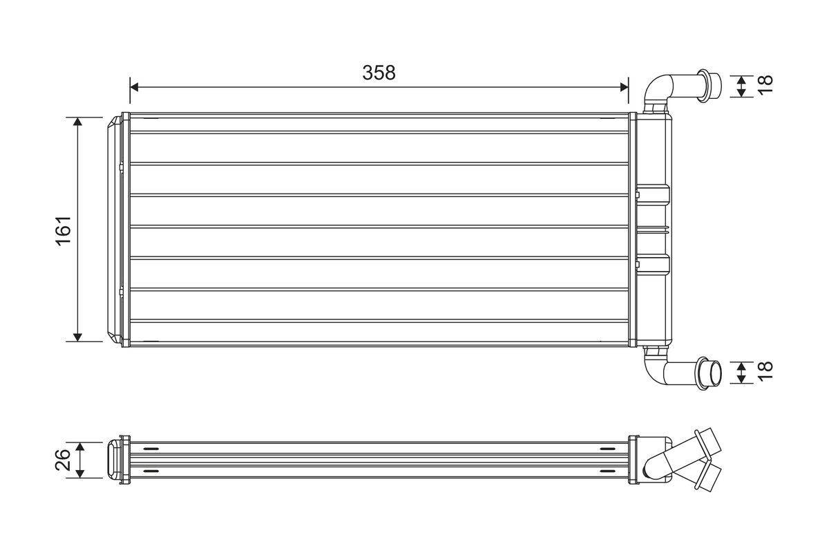 Valeo 811643 Wärmetauscher, Innenraumheizung