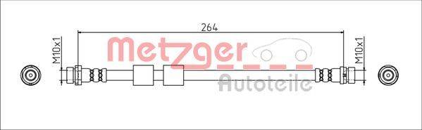 Metzger 4111544 Bremsschlauch