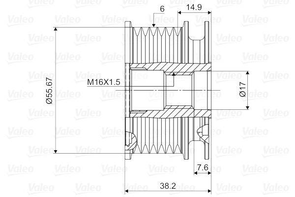 Valeo 588044 Generatorfreilauf