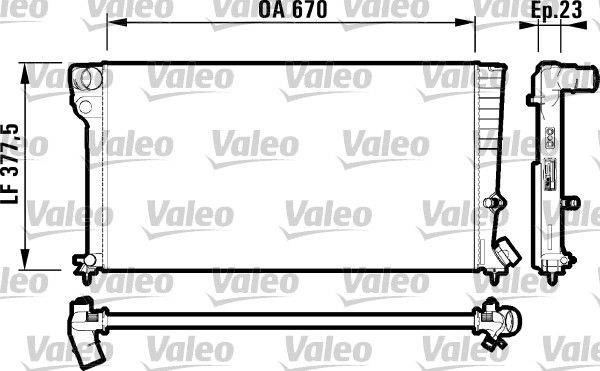 Valeo 731744 Kühler, Motorkühlung