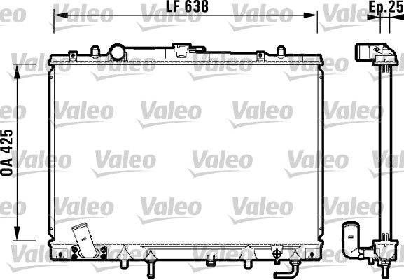 Valeo 734144 Kühler, Motorkühlung
