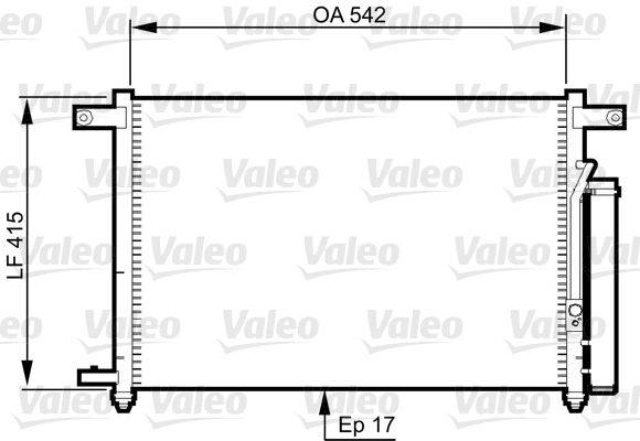 Valeo 814344 Kondensator, Klimaanlage
