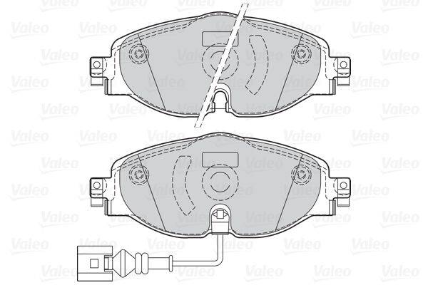 Valeo 302145 Bremsbelagsatz, Scheibenbremse