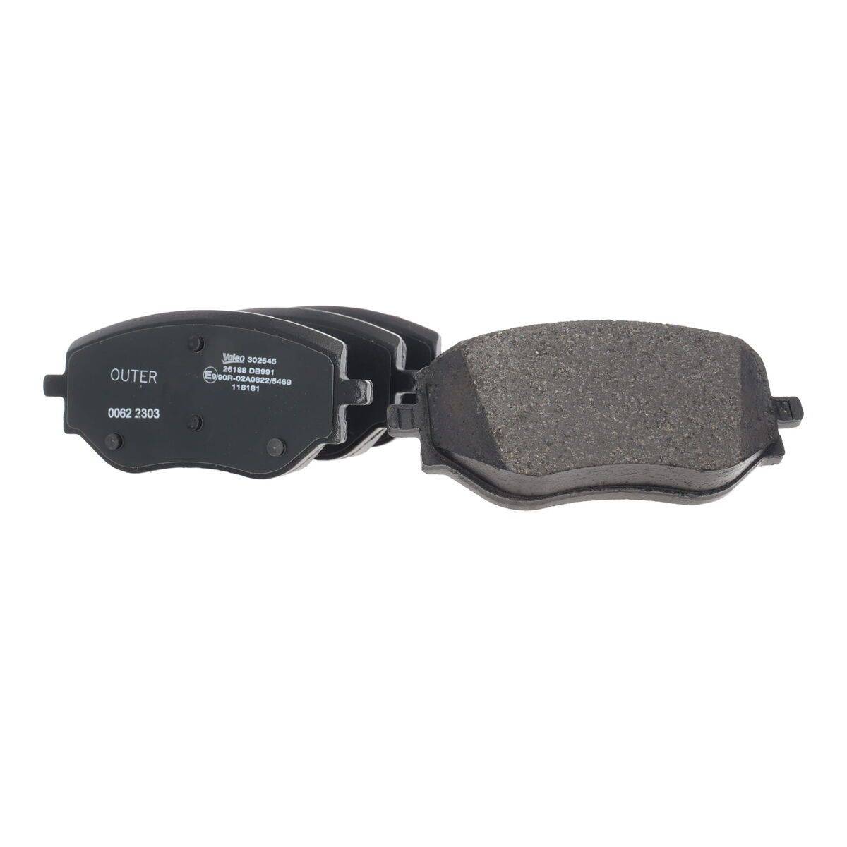 Valeo 302545 Bremsbelagsatz, Scheibenbremse