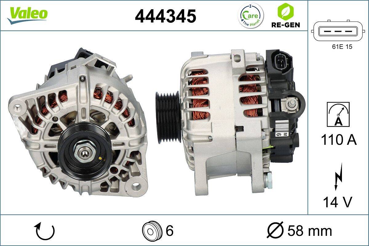 Valeo 444345 Generator