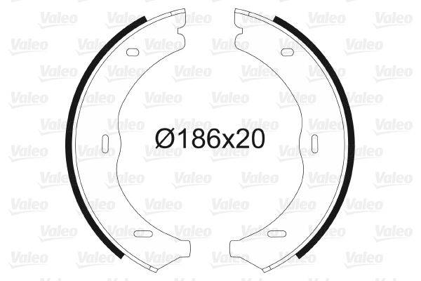 Valeo 564145 Bremsbackensatz, Feststellbremse