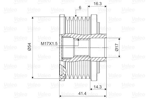 Valeo 588045 Generatorfreilauf