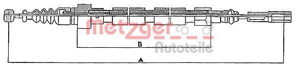 Metzger 10.746 Seilzug, Feststellbremse