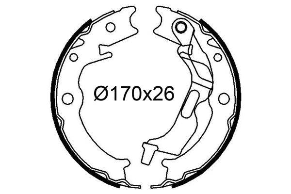 Valeo 564246 Bremsbackensatz