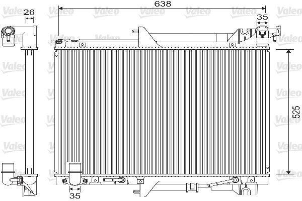 Valeo 733146 Kühler, Motorkühlung