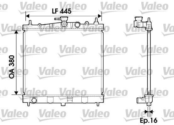 Valeo 734246 Kühler, Motorkühlung