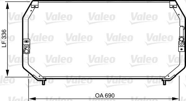 Valeo 814246 Kondensator, Klimaanlage