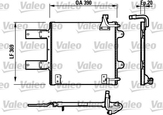 Valeo 817246 Kondensator, Klimaanlage