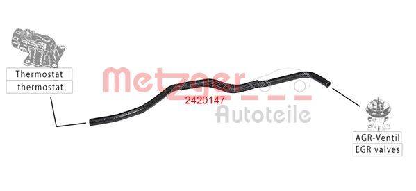 Metzger 2420147 Kühlerschlauch
