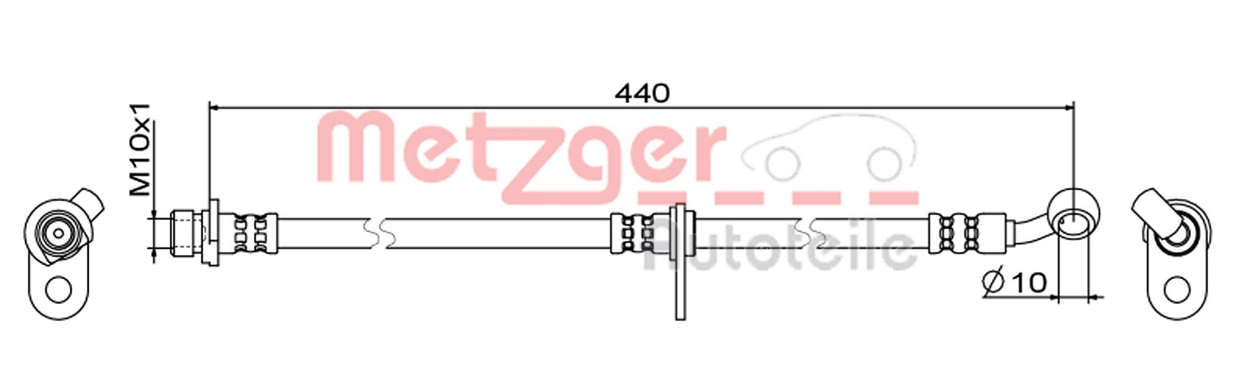 Metzger 4111847 Bremsschlauch