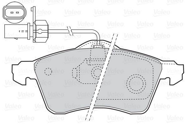 Valeo 302047 Bremsbelagsatz, Scheibenbremse