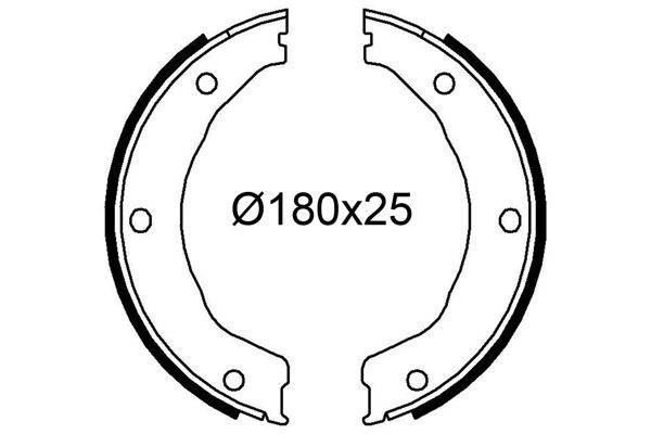 Valeo 564247 Bremsbackensatz