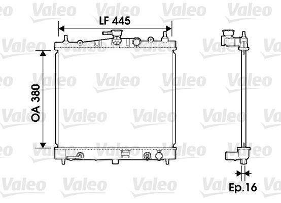 Valeo 734247 Kühler, Motorkühlung