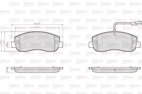 Valeo 872147 Bremsbelagsatz, Scheibenbremse