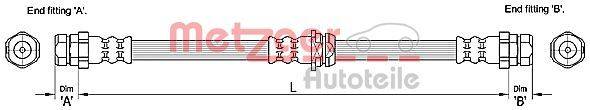 Metzger 4110248 Bremsschlauch