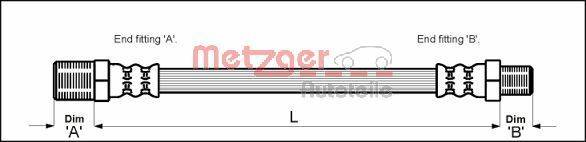 Metzger 4115148 Bremsschlauch