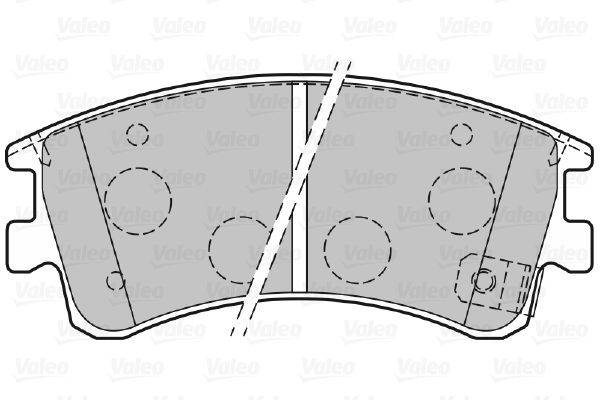 Valeo 301648 Bremsbelagsatz, Scheibenbremse