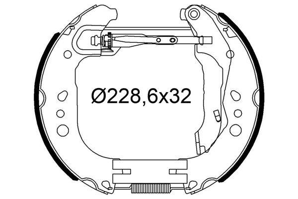 Valeo 554948 Bremsbackensatz