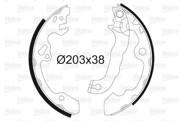 Valeo 562648 Bremsbackensatz