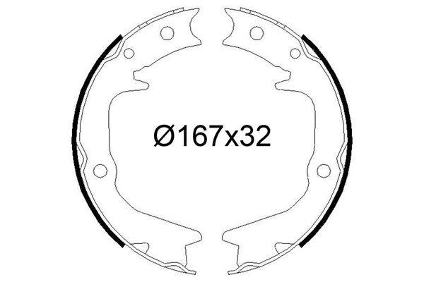 Valeo 564248 Bremsbackensatz