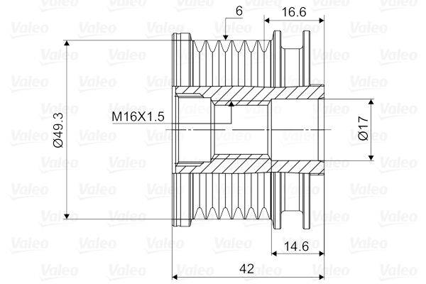 Valeo 588048 Generatorfreilauf