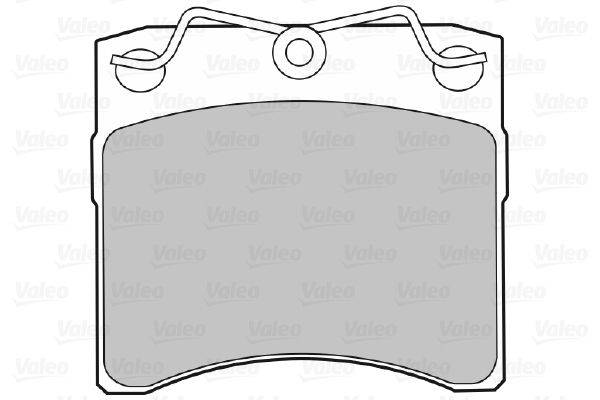 Valeo 598048 Bremsbelagsatz, Scheibenbremse