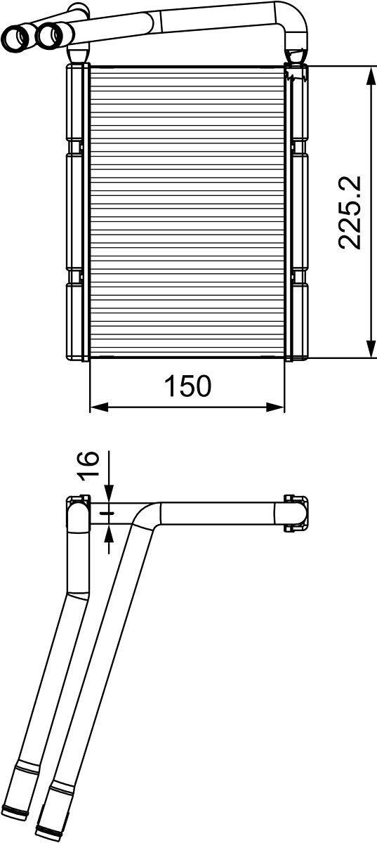 Valeo 811548 Wärmetauscher, Innenraumheizung