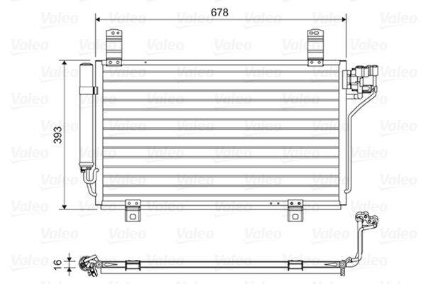 Valeo 814048 Kondensator, Klimaanlage