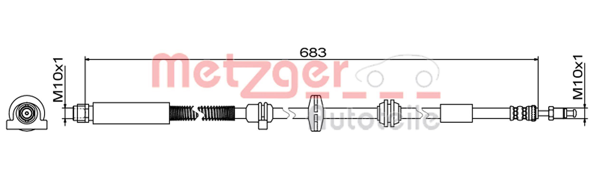 Metzger 4110949 Bremsschlauch