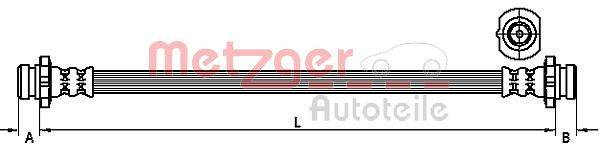 Metzger 4111272 Bremsschlauch