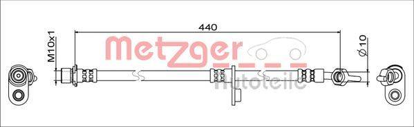 Metzger 4111649 Bremsschlauch