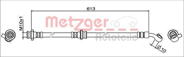 Metzger 4111949 Bremsschlauch