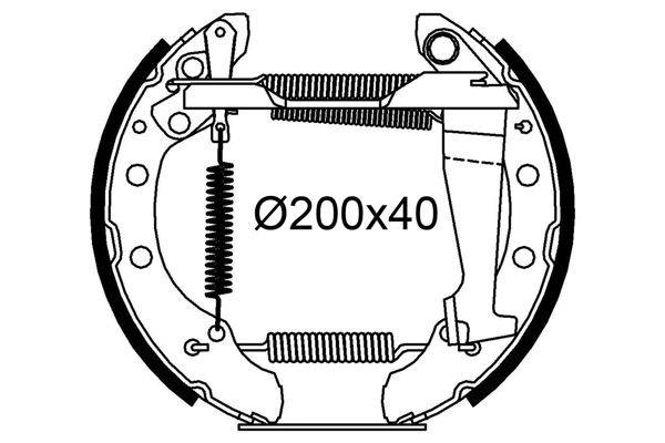 Valeo 554949 Bremsbackensatz